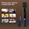 Singing Machine Portable Wireless Microphone (Black) - Premium Unidirectional UHF