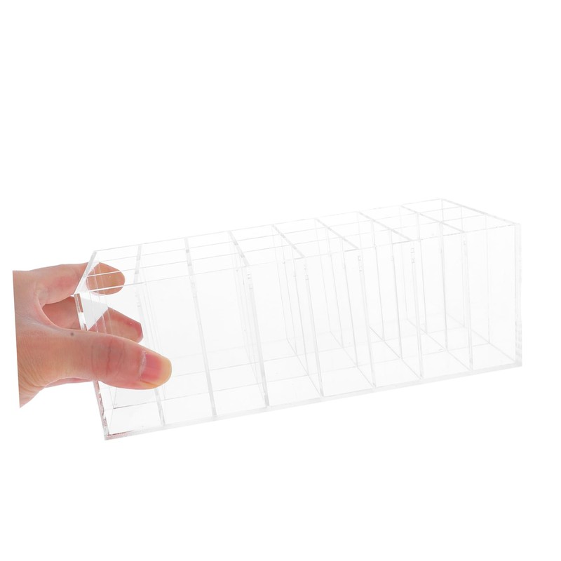 Gatuida Slot Acrylic Lip Gloss Organizer Transparent Makeup Holder Display