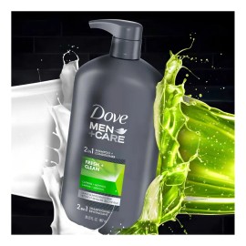 Shampoo 2 En1 Dove Men Care Acondicionador Fresh Clean 917ml                                                                                          