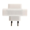 Les Outils 3-way multi-outlet adaptor 6a white