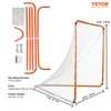 VEVOR Lacrosse Goal, 6' x 6' Modular Lacrosse Net, Steel