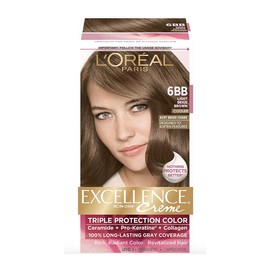 L'Oréal L'Oreal Excellence Crème 6BB Light Beige Brown Hair Color NIB