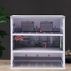 3 Tier Car Model Display Case,16 Parking Spaces Model Car
