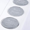 PaperDirect Silver You're Invited Round Embossed Foil Seals, 48 Count