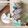 EasyCom Tree Bookshelf Metal Base, 7 Tier Bookcase Storage, Floor