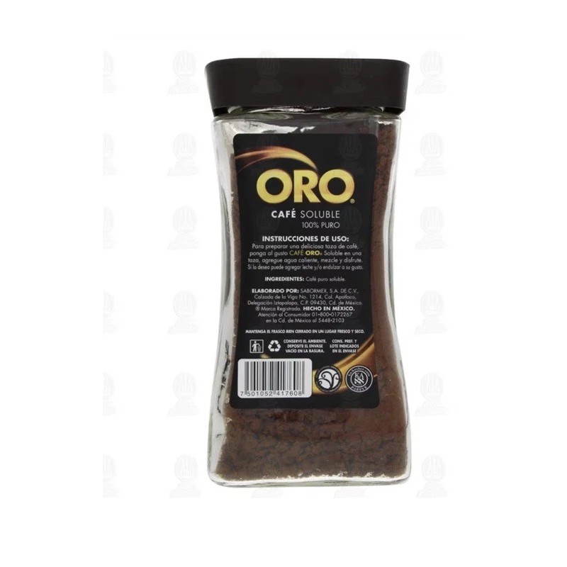 Oro 1- ORO CAFE SOLUBLE 100% PURO, ORO INSTANT COFFEE
