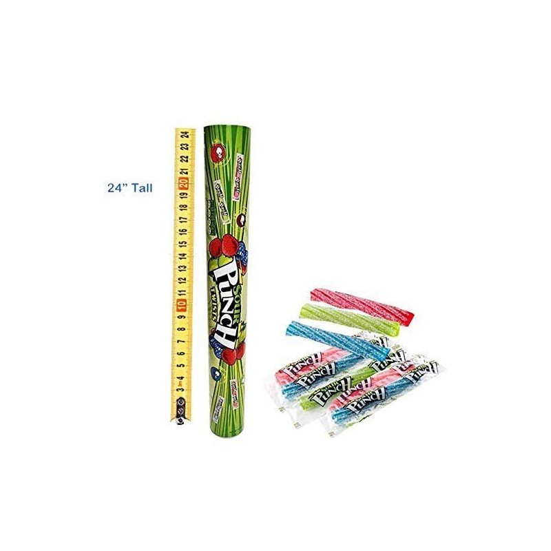 Mega Candy Super Tube Bank - Sour Punch Twists Candy