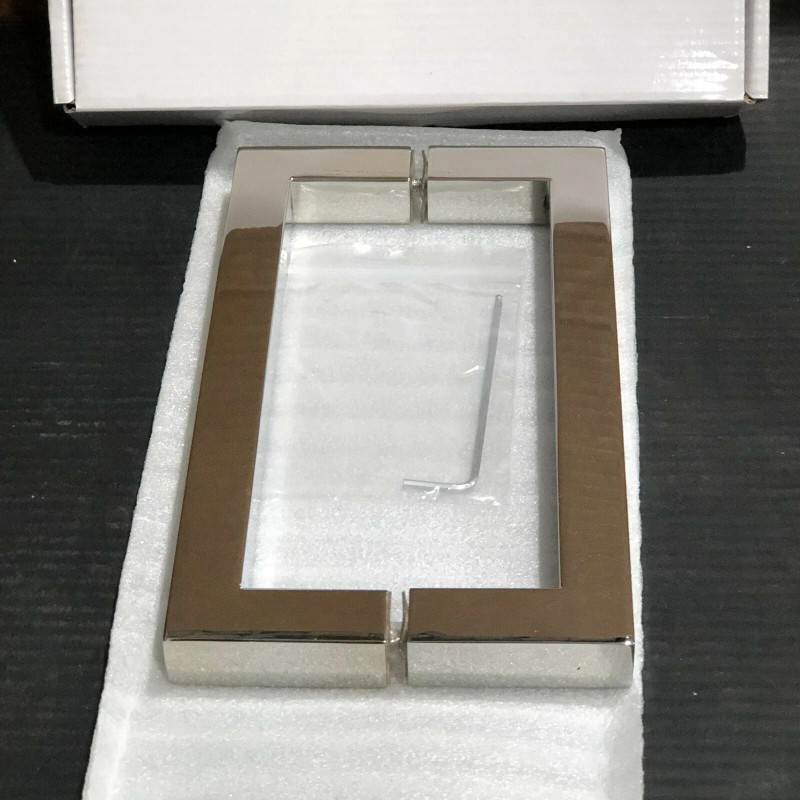 ALUMAX, Shower Door Handle Chrome - 8" Square Style, NEW