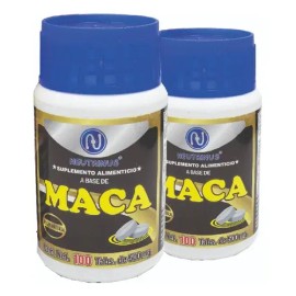 Pack de Maca Real Neutrinus: 200 Tabletas de Suplemento Nutricional Sin Sabor
