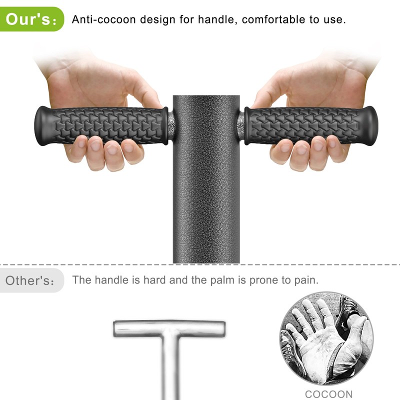 Dolibest Sod Plugger, Bulb Planter Tool with Soft Rubber Grip,