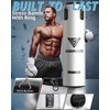 ASBRAVO Punching Bag for Adults, 4ft PU Heavy Boxing Bag