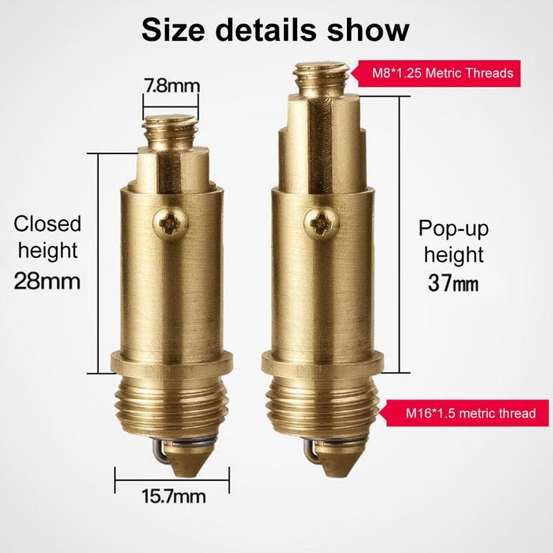 Brass Pop-Up Drain Valve Screws, Pop-Up Drain Valve Screw Brass,