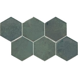 Daltile Mesmerist 4" Hexagon Ceramic Wall Tile in Allure (30 PC Per Carton) (3 SQFT Per Carton )