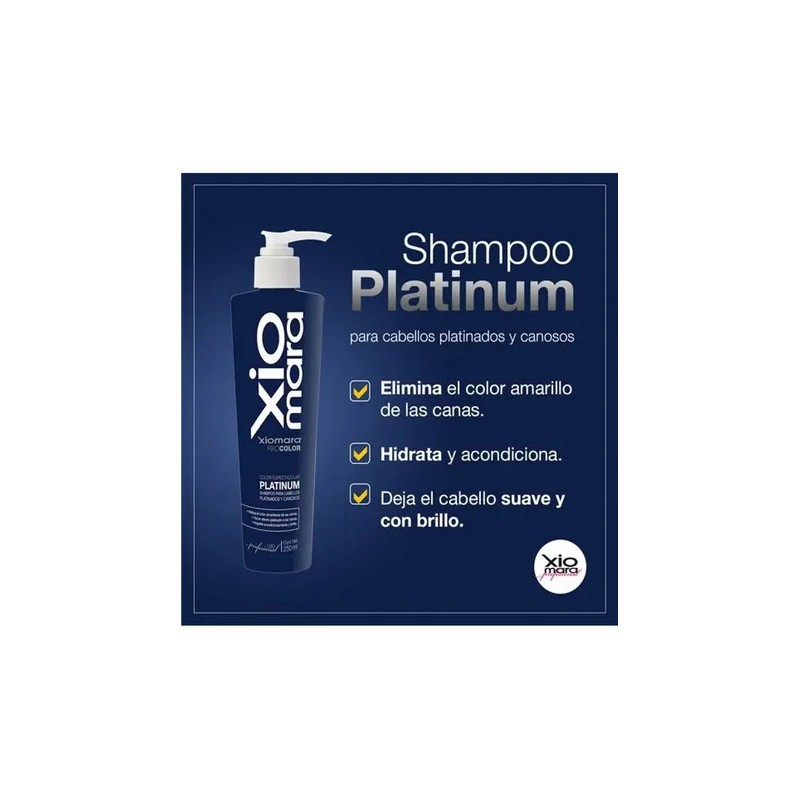 Shampoo Matizador Platinum Xiomara 250 ml