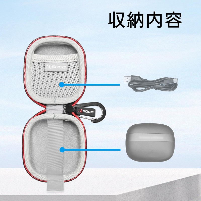 RLSOCO Carrying Case for Bowers & Wilkins Pi8 True Wireless