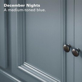 KILZ Tribute Cabinet Paint, Door Paint & Trim Paint, for Interior/Exterior, Semigloss, December Nights, 1 Quart