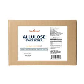 Allulose All Purpose Bulk Sweetener: Plant Based Keto Diet Friendly Sugar Free Substitute - Baking, Coffee, Tea Sweetener | Pack of 1, 11-LB(5-KG)/Each, Total Servings 1250