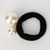 Pearl double bell hair tie / 진주 쌍방울 머리끈