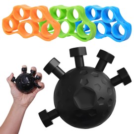 Unterarmtrainer,Griffkraft Trainer,Unterarm Trainingsgerät,Handtrainer Fingertrainer,zur Stärkung Des Handgriffs,Muskeltraining und zur Genesung Nach Verletzungen,mit 3 Spannern