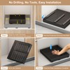 2Pc Pull out Cabinet Organizer,Width (14"-21"),Depth(17"-24") Expandable with 3 Rails,No