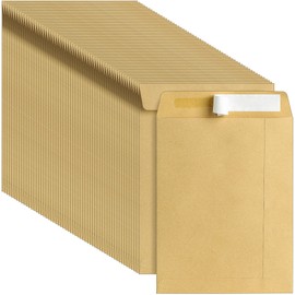 C5 229 x 162 mm 100gsm Self Seal Pocket Envelopes, No Window, Brown Mailing Envelopes, Greeting Card Invitation Envelopes for School Home Office Ecommerce - Pack of 100 C5BR100