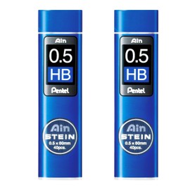 Pentel Ain Stein Mechanical Refills - Pack of 2 Tubes (0.5mm HB)