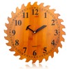 CIGERA 12 Inch Wood Wall Clock with Circular Saw Blade