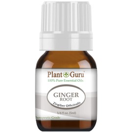 Fresh Ginger (Root) Essential Oil 5 ml 100% Pure Undiluted Therapeutic Grade for Skin, Body and Hair Growth. Perfect for DYI Soap Making and Aromatherapy Diffuser.