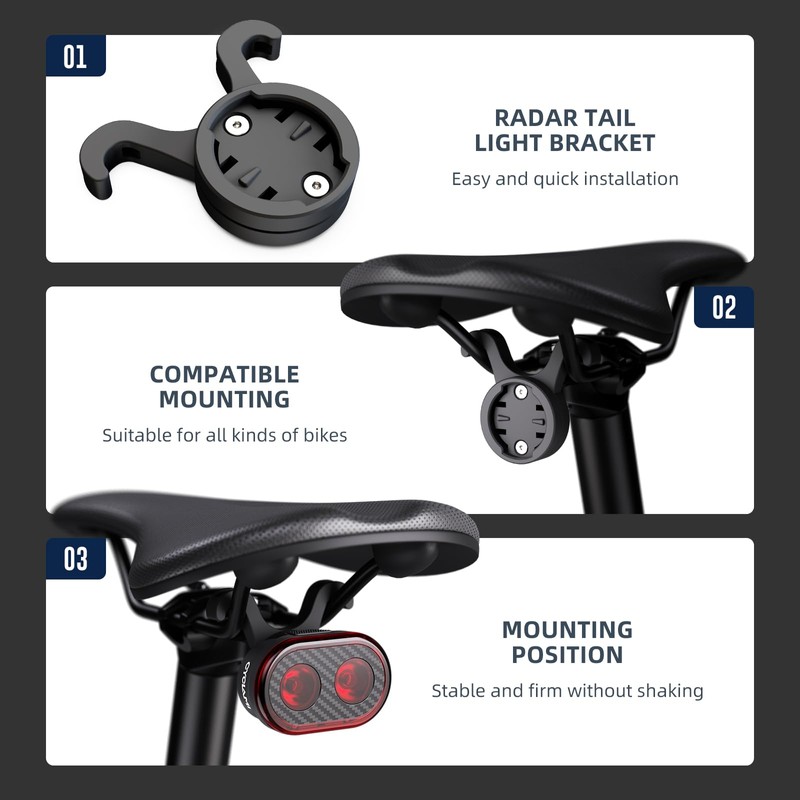 CYCLAMI S11 Out-Front Bicycle Computer Mount Compatible with Garmin Edge,