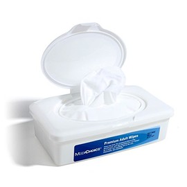 MediChoice Premium Adult Cleaning Wipes, Scented, 8 x 12 Inch, 13140913MC (Case of 720/12 Packs of 60 Wipes)