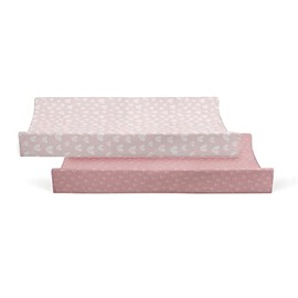 Bubba Blue Nordic Waterproof Change Mat Cover, 48 x 82 cm Size, Dusty Berry/Rose (Pack of 2) 100.0 Grams