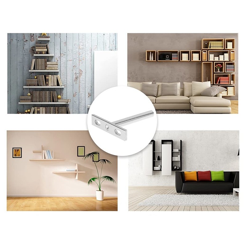 1 Pair of Floating Shelf Brackets for Wall Board, Floating