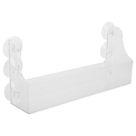 Ciieeo 1pc Suction Rack Acrylic Refrigerator Beverage Shelf Storage Fridge Shower Shelf for Inside Shower Wall Display Racks Can Door Display Shelves Drinks Shelf Market Suction Cup Frame