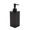 BGL Black Soap Dispenser, Refillable Square Soap Dispenser with Premium