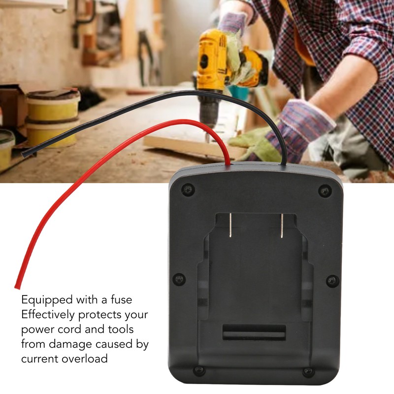 Secure Battery Adapter Independent Switch Dock Power Connector with Wires