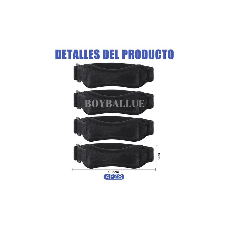 4pz Rodilleras Deportiva Compresión Ajustable De Gym Fitness