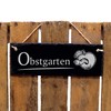 Decorative Slate Sign with Fruit Garden Design 22 x 8