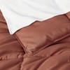 Chezmoi Collection 3-Piece Terracotta Comforter Set Oversized Queen - 110GSM