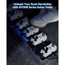 RVONE Analog Delay Guitar Pedal for Electric Guitar, Vintage-Style Guitar Effects Pedal with Warm Echo, Electric Guitar Pedal True Bypass & Durable Aluminum Metal Chassis