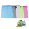 5 Pcs Mesh Drawstring Bags Colour Nylon Mesh Storage Bags