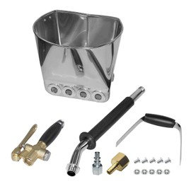 YSIL Stucco Cement Sprayer 4 Jets Plaster Mortar Pneumatic Hopper Spray Gun,Wall Plaster Texture Manual Painting Tool for Wall Painting(1 Pcs)