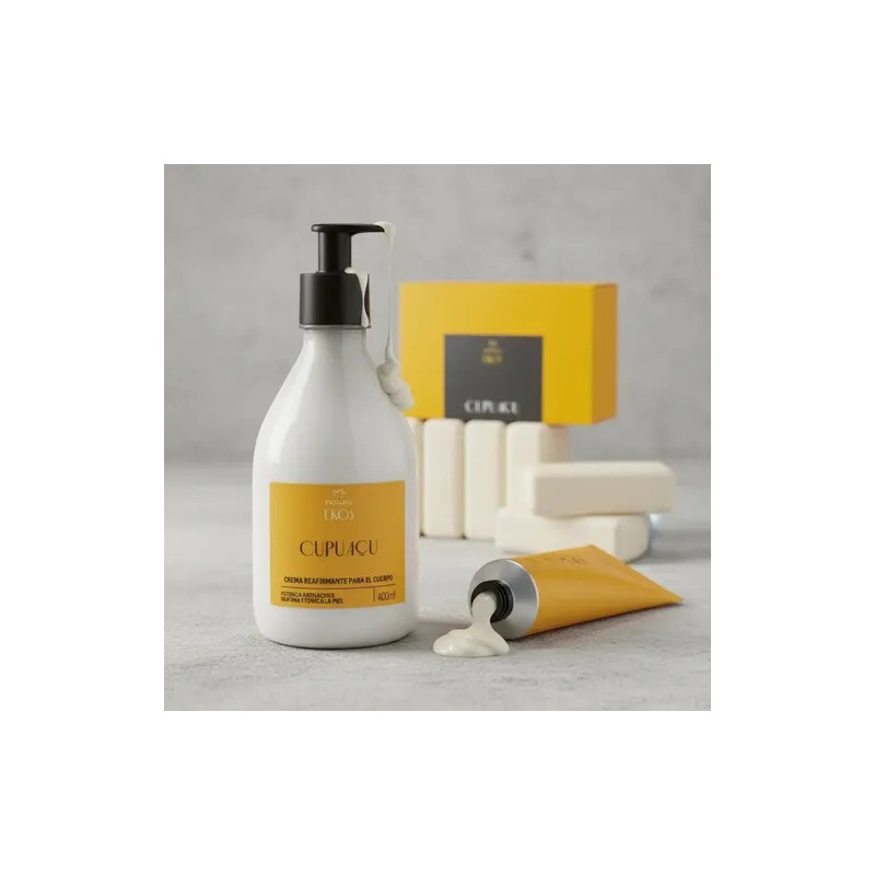 Kit Natura Ekos Cupuacu: Crema Corporal Y Manos Con Jabones