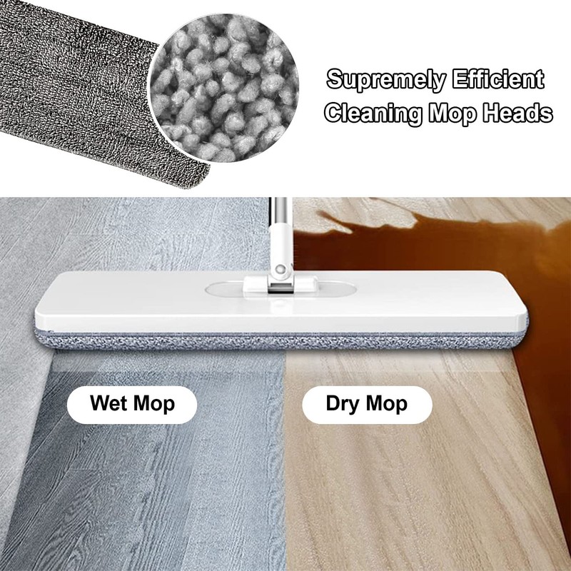 Replacement Mop Head Replacement Microfiber Mop Head Set of 2
