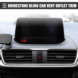 X AUTOHAUX Universal Car Air Vent Outlet Strip Trims, PVC, Black, 40 Pcs