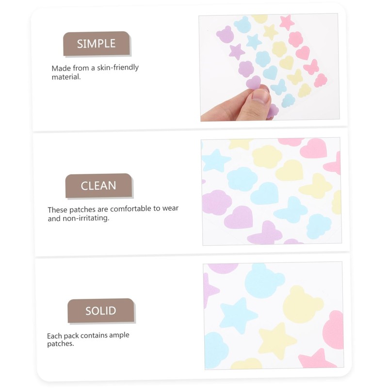 Baluue 5 Sheets Facial Mole Patches for Stickers Pimple Patches