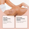 2PC Organic Castor Oil Roll-On with Rose Quartz,100% Pure Cold-Pressed