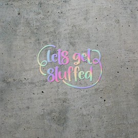 Decal Stickers of Stuffed (Hologram) (Set of 2) Premium Waterproof Vinyl Decal Stickers for Laptop Phone Accessory Helmet Car Window Mug Tuber Cup Door Wall Decoration - BICVER1d43861HOW19Y24