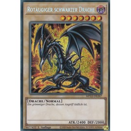 TCG - Red Eyed Black Dragon - Secret Rare - German - 1st Edition - in Set with Ultrapro Toploader - Yugioh
