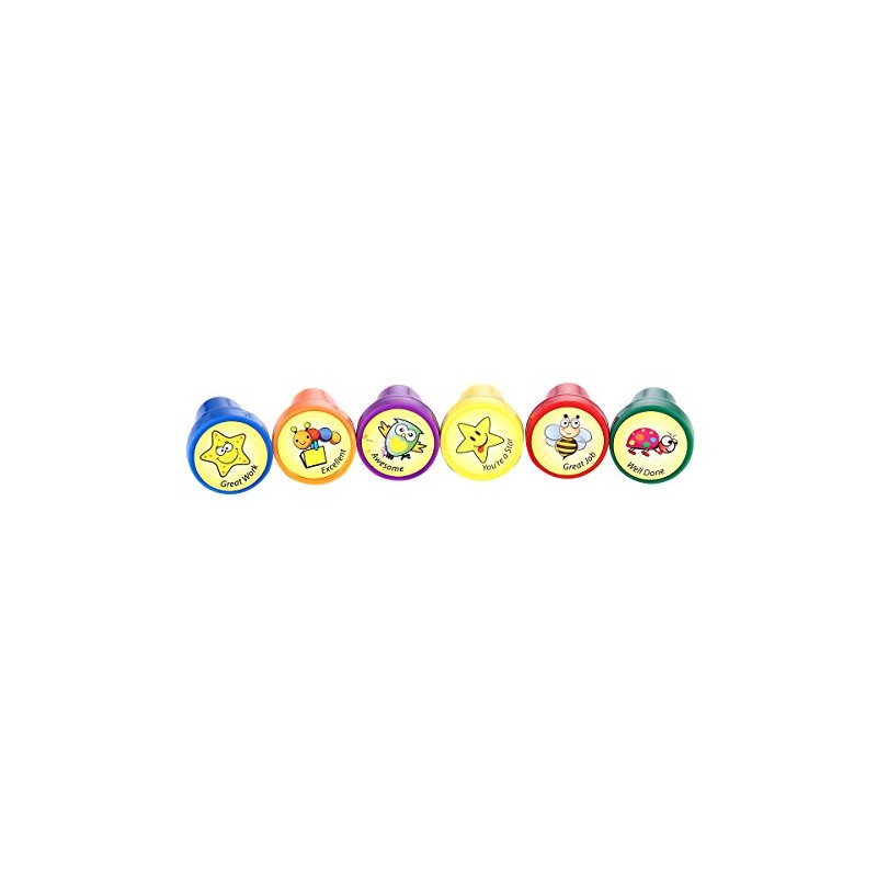 LUCKYBIRD Stamps for Kids, Best Plastic Self Inking Reward Stamps