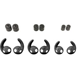 Walker's 25 NRR Replacement Tips & Fins Pack for Silencer 2.0 Rechargeable Shooting Hunting Hearing Protection Earbuds | 3 Pairs of Tips, 3 Pairs of Fins - S/M/L